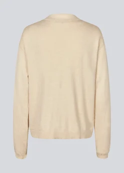Modström IvoryMD v-neck - Summer Sand< Strik & Bluser