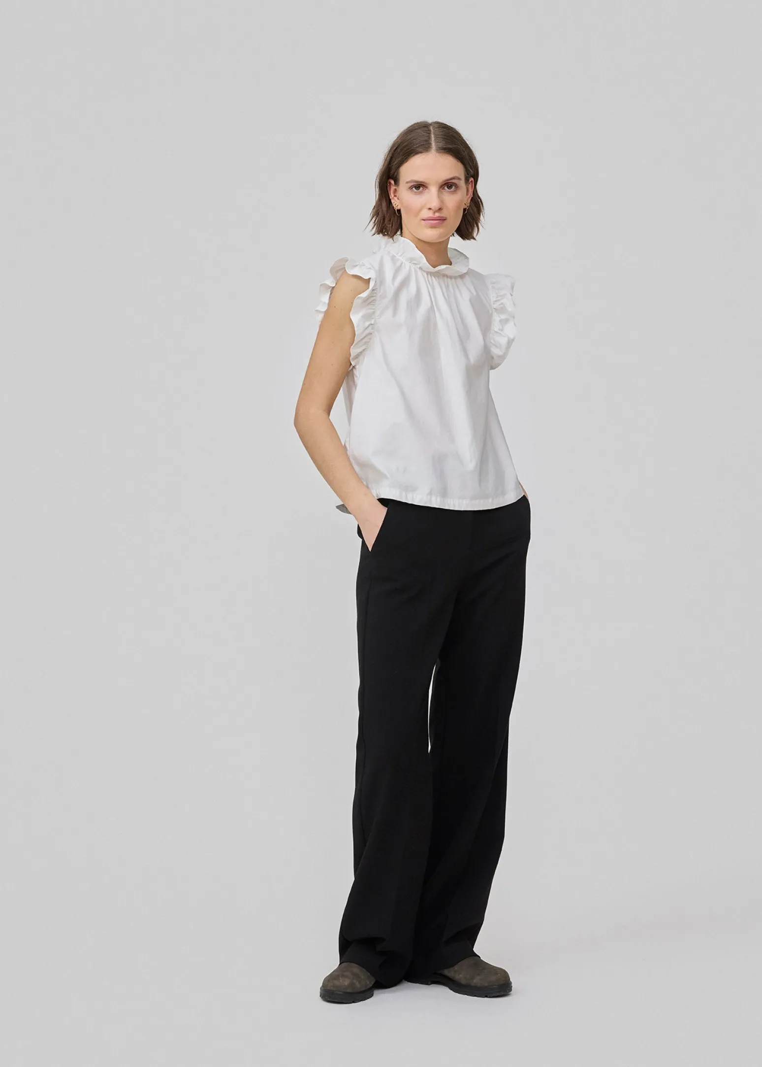 Modström IzakMD Top - Soft White< Toppe
