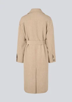 Modström JakariMD coat - Beige Twill Melange< Frakker & Jakker