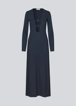 Modström JosefineMD long dress - Baritone Blue< Kjoler