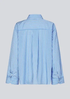Modström KadirMD stripe shirt - Denim Blue Stripe< Skjorter