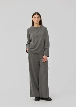 Modström KemmaMD pants - Grey Pinstripe< Bukser