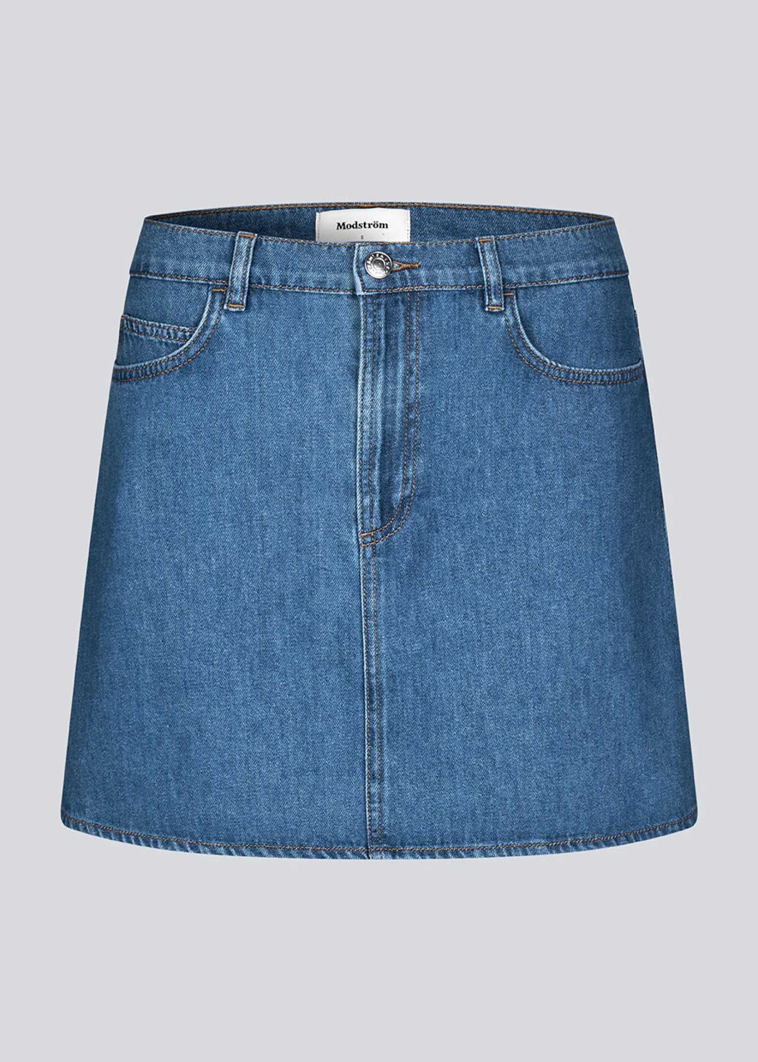 Modström KenaMD short skirt - Medium Blue< Nederdele|Denim