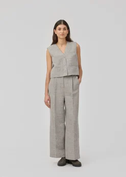 Modström KieraMD pants - Grey Melange< Jakkesæt|Bukser