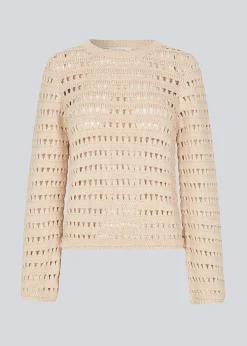 Modström KolbyMD o-neck - Summer Sand< Strik & Bluser