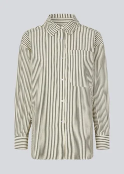 Modström KoraMD LS shirt - Delicate Black Stripe< Skjorter