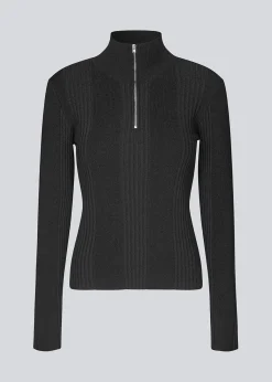 Modström KrissaMD zip t-neck -< Strik & Bluser