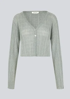 Modström KristenMD cardigan - Silver Grey< Strik & Bluser