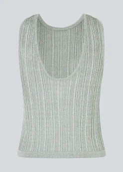 Modström KristenMD top - Silver Grey< Strik & Bluser