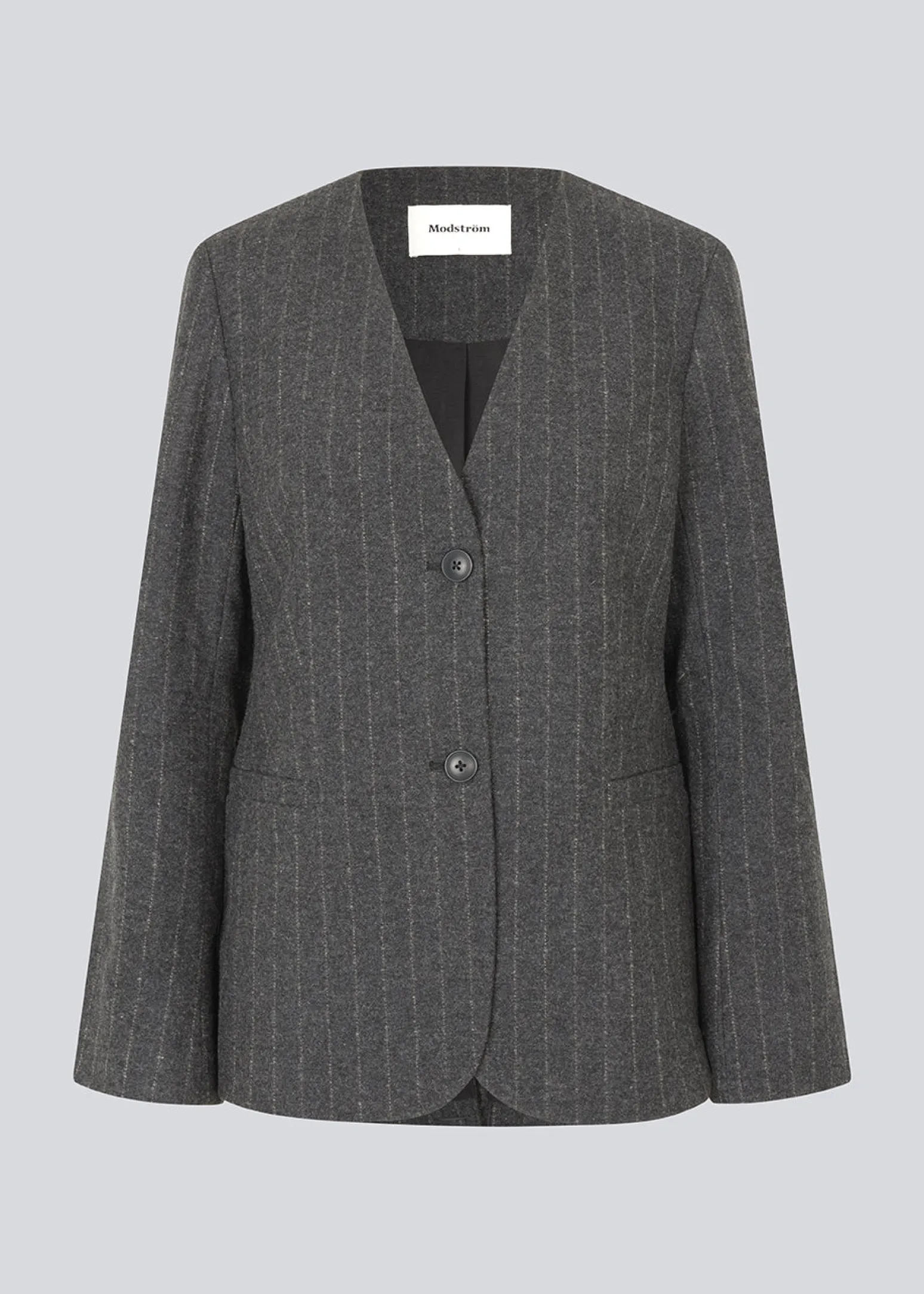 Modström KristolMD blazer - Dark Grey Pinstripe< Jakkesæt|Blazere
