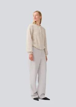 Modström LenniMD cardigan - Beige melange< Strik & Bluser