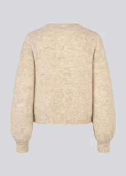 Modström LenniMD cardigan - Beige melange< Strik & Bluser