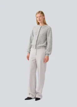 Modström LenniMD cardigan - Grey Melange< Strik & Bluser
