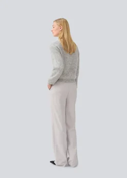 Modström LenniMD cardigan - Grey Melange< Strik & Bluser