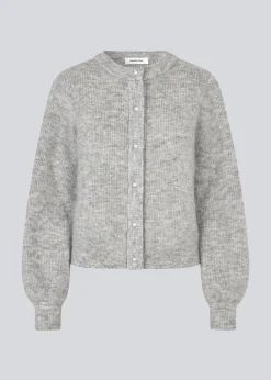 Modström LenniMD cardigan - Grey Melange< Strik & Bluser