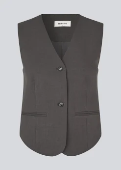 Modström LonnieMD vest - Dark Grey Melange< Veste