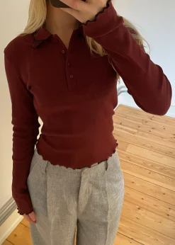 Modström Magdalonemd LS polo -< Toppe