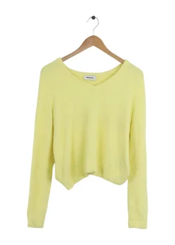 Modström Preloved CammyMD v-neck - Yellow Pear< Preloved