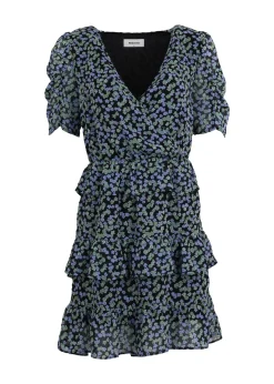 Modström Preloved Earl print dress, varen er en brugt style - Blue Mini Floral< Preloved