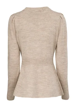 Modström Preloved Hedvig o-neck, varen er en brugt style - Powder Sand< Preloved