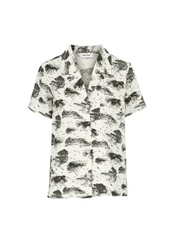 Modström Preloved Ivar print shirt, varen er en brugt style -< Preloved