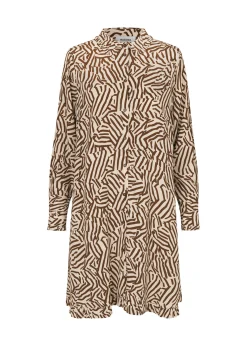 Modström Preloved Nation print dress, varen er en brugt style - Graphic Grid< Preloved