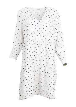 Modström Preloved Richie print dress, varen er en brugt style - Off White Dot< Preloved
