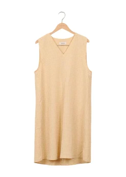 Modström Preloved RimmeMD dress - Beige Check< Preloved