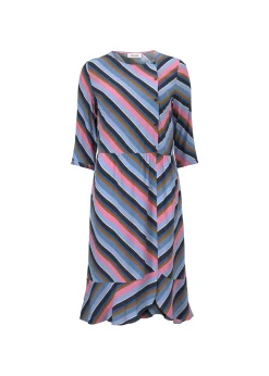 Modström Preloved Rylan print dress, varen er en brugt style - Flash Stripe< Preloved