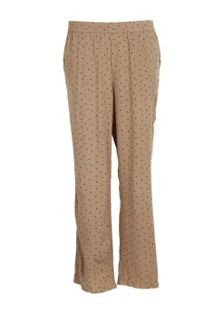 Modström Preloved Talle print pants, varen er en brugt style - Camel Polka< Preloved