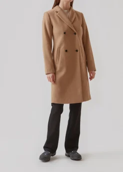 Modström Odelia coat - Brown Sugar< Frakker & Jakker