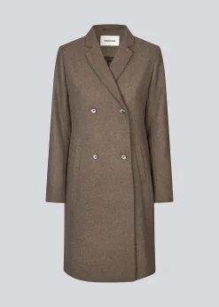 Modström Odelia coat - Espresso Melange< Frakker & Jakker
