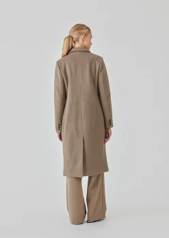 Modström Odelia long coat - Spring Stone< Frakker & Jakker