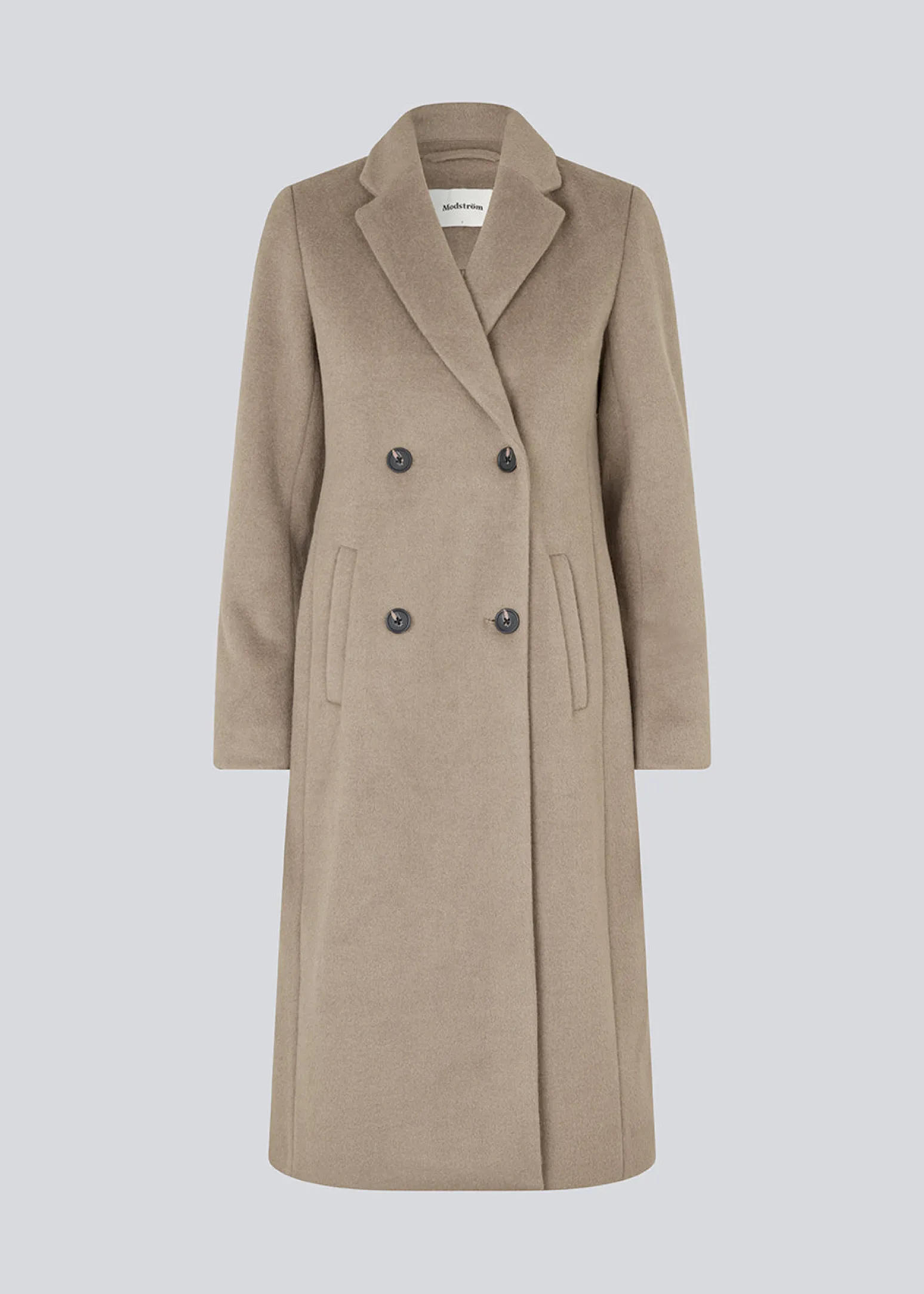 Modström Odelia long coat - Spring Stone< Frakker & Jakker