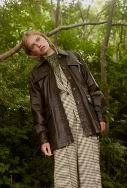 Modström OsvaldMD blazer - Forest Check< Blazere