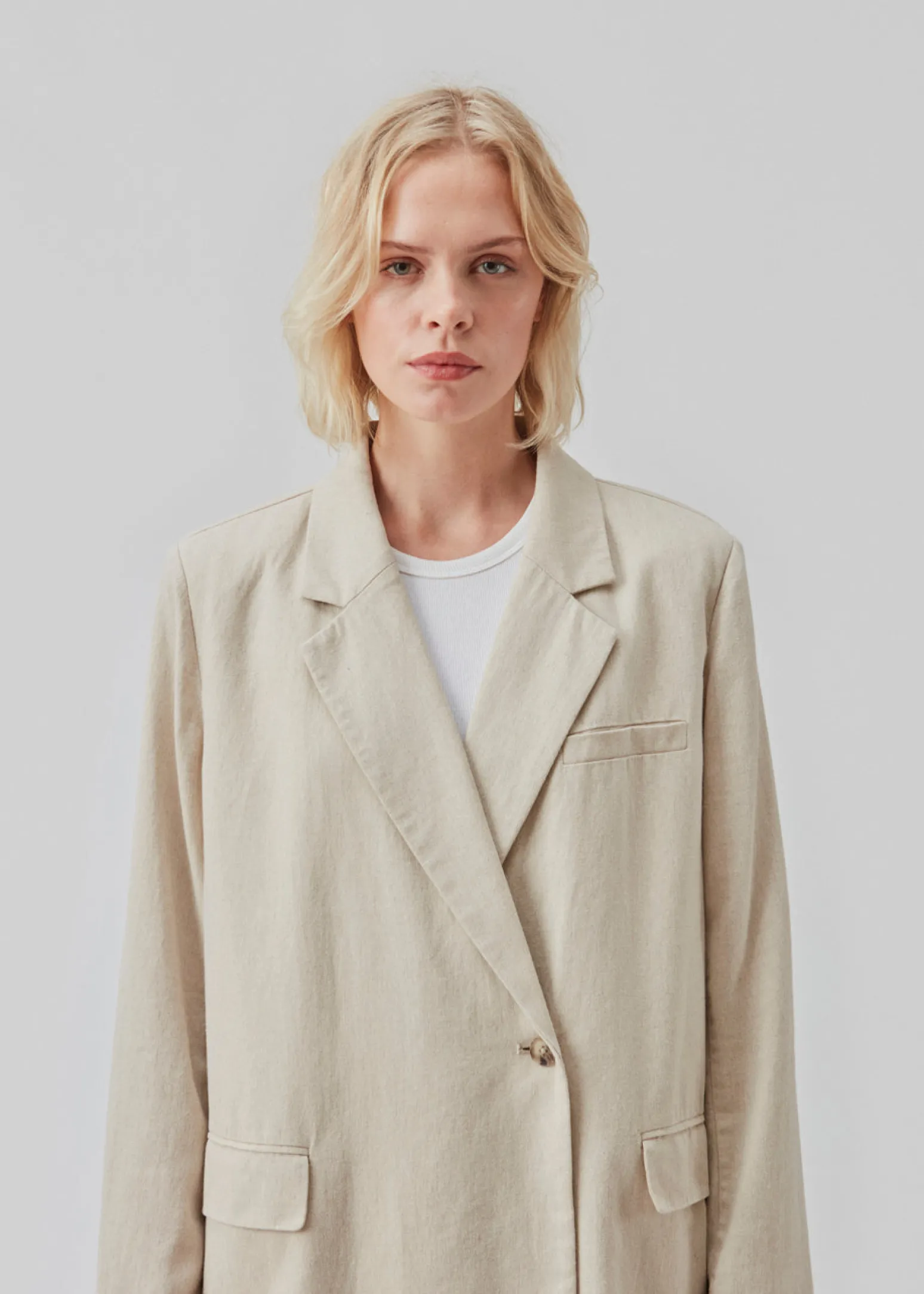 Modström ParkMD blazer - Cream Milk< Jakkesæt|Blazere
