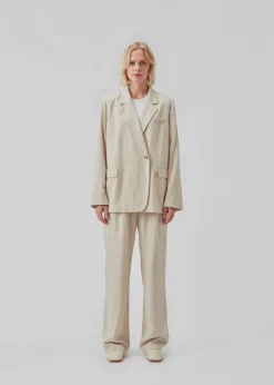 Modström ParkMD pants - Cream Milk< Jakkesæt|Bukser
