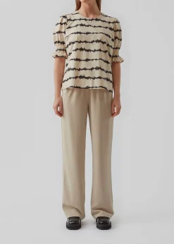 Modström PoemMD print top - Tie Dye Lines< Toppe