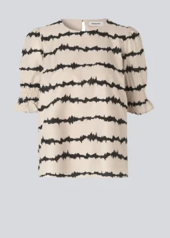 Modström PoemMD print top - Tie Dye Lines< Toppe