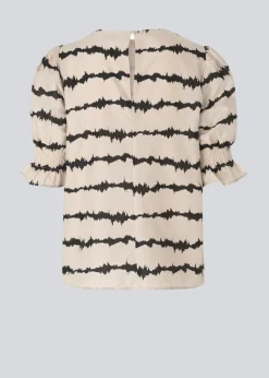 Modström PoemMD print top - Tie Dye Lines< Toppe