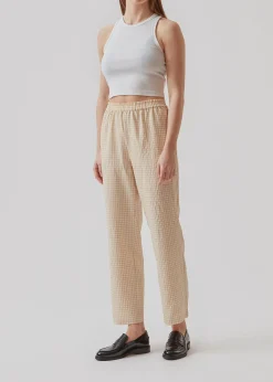 Modström RimmeMD pants - Beige Check< Bukser