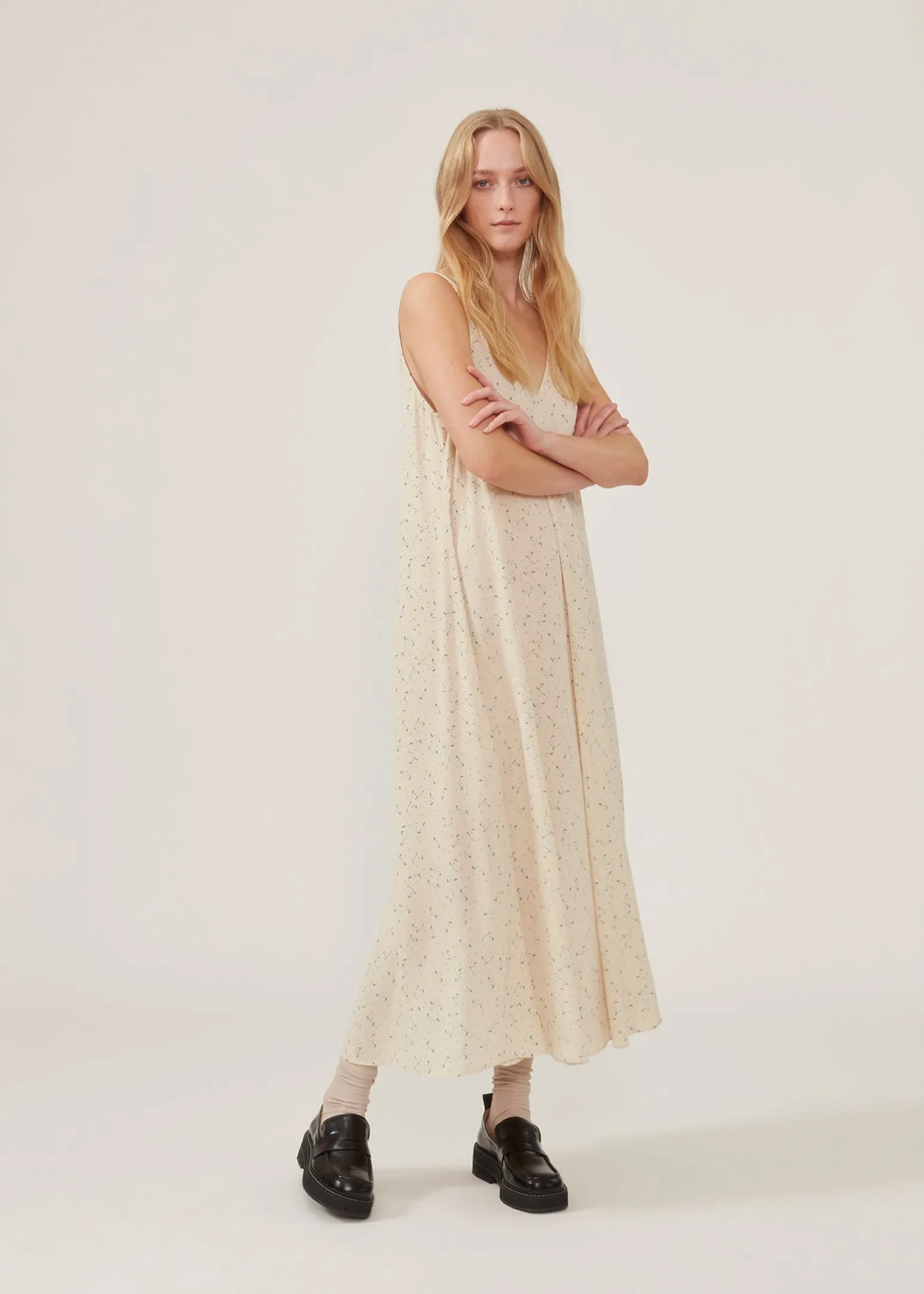 Modström RufusMD long print dress - Mini Topaz< Kjoler