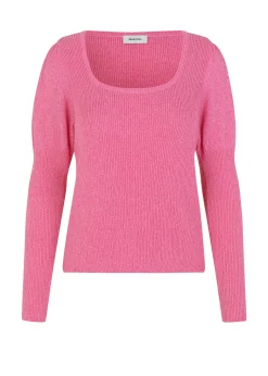 Modström RuthMD o-neck - Taffy Pink< Strik & Bluser