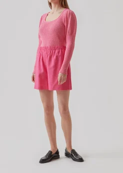 Modström RuthMD o-neck - Taffy Pink< Strik & Bluser