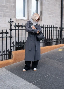 Modström ShayMD coat - Dark Grey Melange< Frakker & Jakker