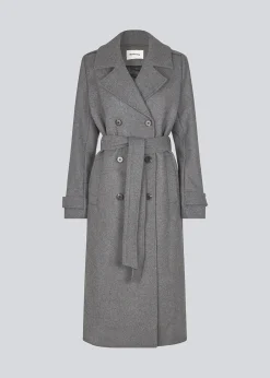 Modström ShayMD coat - Dark Grey Melange< Frakker & Jakker