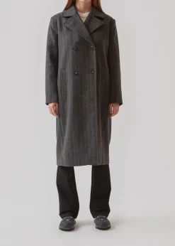 Modström StinnaMD coat - Dark Grey Pinstripe< Frakker & Jakker