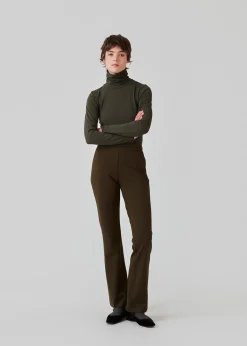 Modström Tanny flare pants - Deep Pine< Bukser