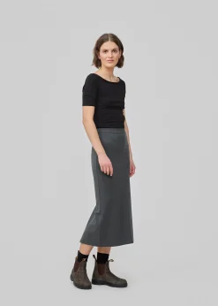 Modström TannyMD long skirt - Harbor Green< Nederdele