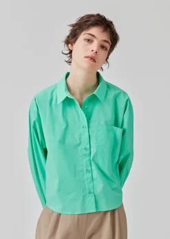 Modström TapirMD cropped shirt - Calm Jade< Skjorter